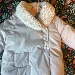 Zara Cream Jacket with Sherpa Collar